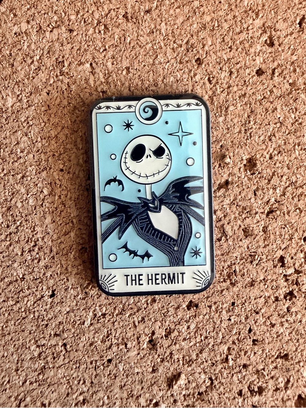 The Nightmare Before Christmas Tarot Card  Enamel Pin - Jack Skellington